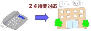 病院からの連絡